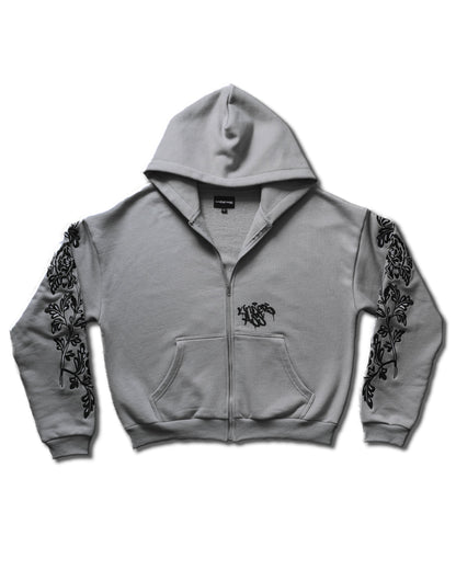 Roses Embroidery Hoodie