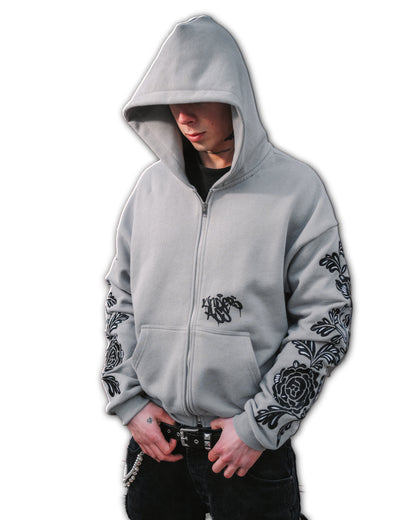 Roses Embroidery Hoodie