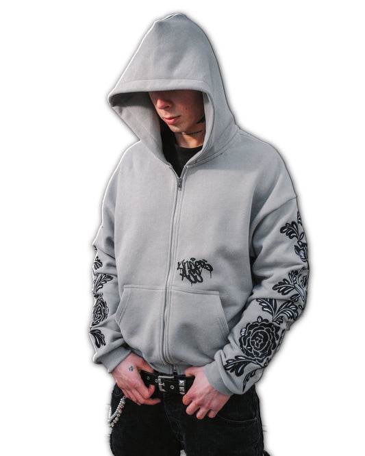 Roses Embroidery Hoodie