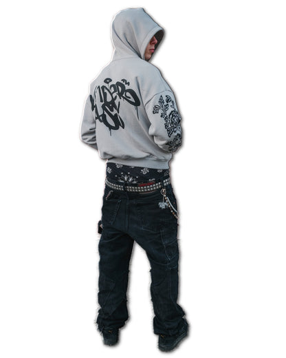 Roses Embroidery Hoodie